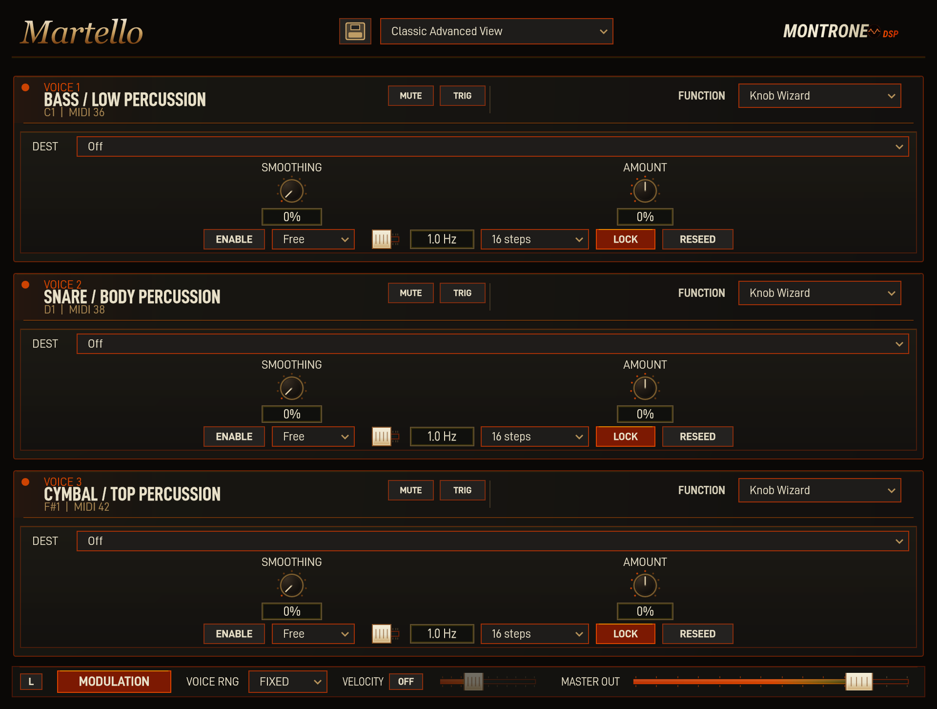 Martello Dark Modulator Voice 1 interface screenshot