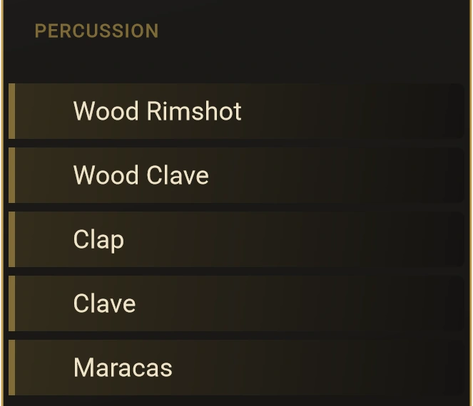 Percussion — MX2