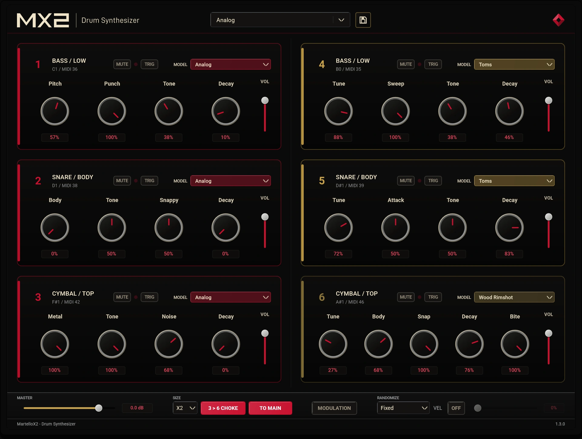 MX2 dark skin — main page