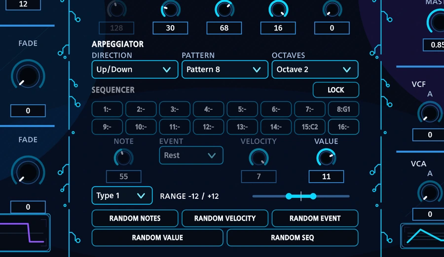 ARP mode in the real sequencer